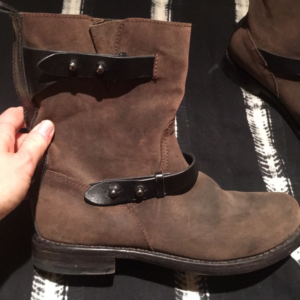 Rag & Bone moto boots, size 38/8 in Brown